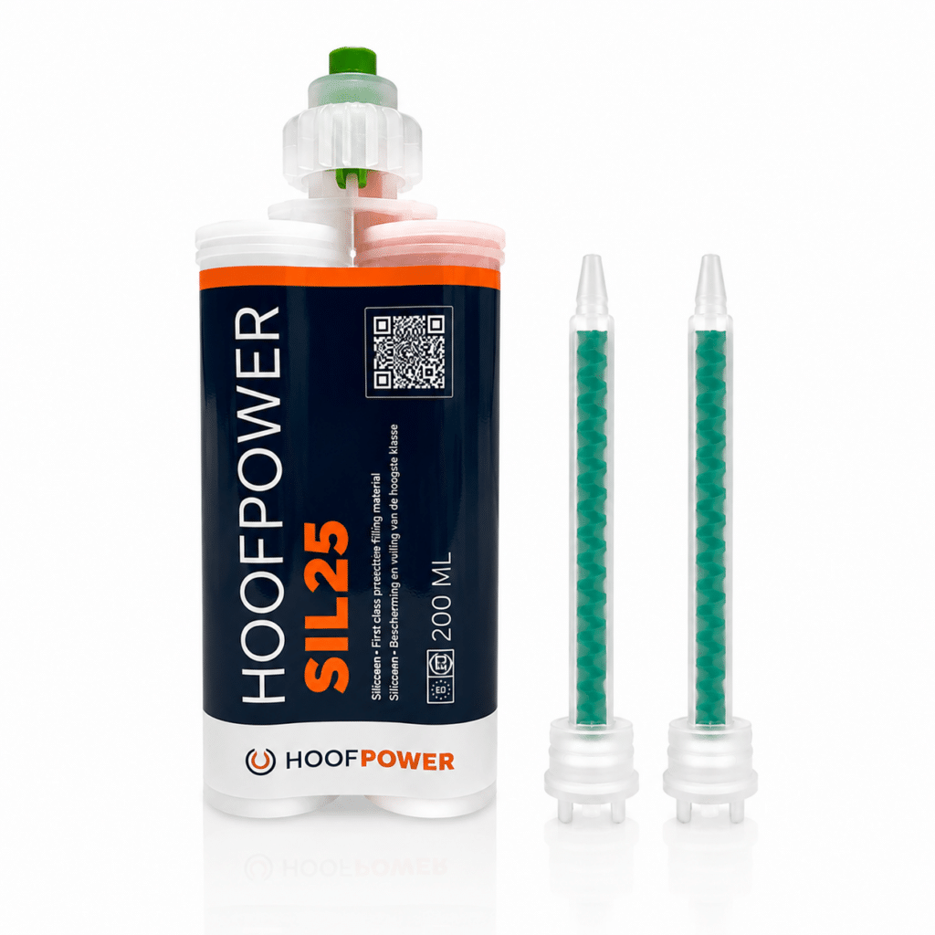 HoofPower SIL25 - Premium 2 componenten spuitsiliconen incl. 2 Mixing Tips (Shore 25 – Soft)